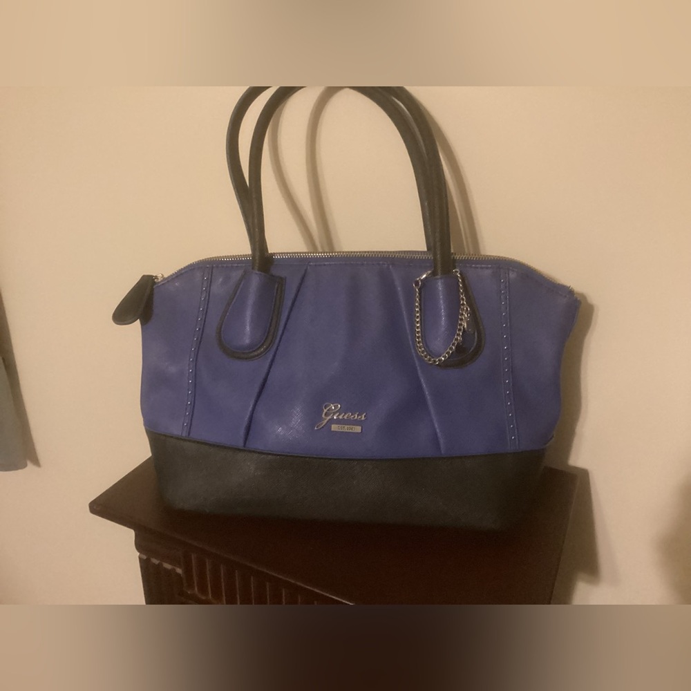 Guess Blue & Black Purse